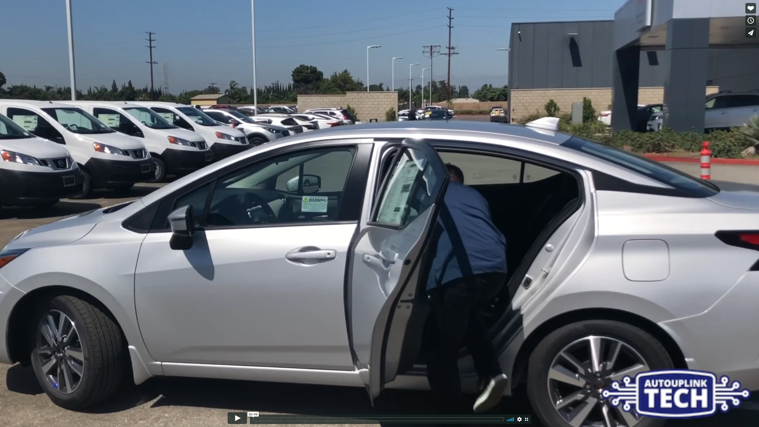 Photo of a person filming a dealership vehicle using Video 360